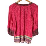 Anthropologie Fig & Flower Blouse Bohemian Floral Print Colorful Photo 1