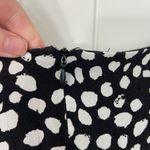 ZARA NWOT Trafaluc by  women’s black white dotted tie waist sleeveless mini dress Photo 5