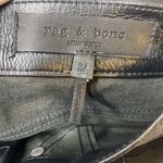 Rag and Bone  JEAN evelyn Lamb Leather Skinny Leg Pants front slits 24 Photo 7