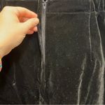 Vintage Allyson Petite Black Velvet Skirt Classic Minimalist 90s USA Made P/L Size undefined Photo 3