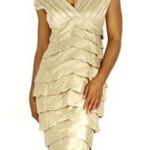 Adrianna Papell layered shimmer dress  Size 4 Photo 1