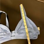 Vitamin A  Neutra Bralette, periwinkle blue, soft cup, pullover style, size L/10 Photo 5