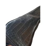 American Living  Black Faux Croc Leather Purse Shoulder Bag Silver Tone NWOT Photo 3