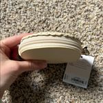 LC Lauren Conrad  Beige Straw Coin Purse Cherry Photo 2