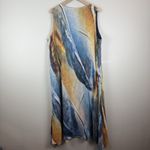 Catherines  Maxi Dress 2XWP Multi Artsy Print Sleeveless Boho Retro Chiffon Long‎ Photo 5