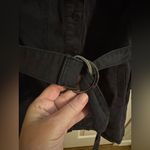 Eloquii  NEW Belted Denim Jacket Black Dress Pockets Plus Size 18 Photo 5