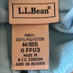 L.L. Bean Womens Aqua Blue Quarter Zip Pull Over Fleece Running Top SZ Medium Photo 4