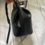 Victoria's Secret Victoria’s Secret Black Leather Bucket Bag Photo 5