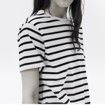 H&M Nwt  Classic Black and White Striped Women's Top s Photo 1