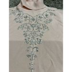 Judith Hart Lightweight Red Pullover Silk Blend Sweater Jewel Accent Artsy Sz M Size M Photo 2