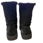Cougar Cricket‎ Black Suede Faux Fur Lined Lace Up Winter Boots Photo 2