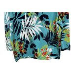 Ruby Rd Tropical 3/4 Sleeve Long Sleeve Beaded Collar Blue VNeck Size XL Photo 3