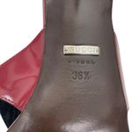 Gucci Mariame Horsebit Leather Thong Sandals Kitten Heel Red Size 36.5 Photo 9