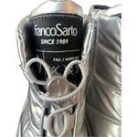 Franco Sarto Women Ankle Zip Puff Bucana Boots Metallic Silver Black, NWOT, 10 Photo 5