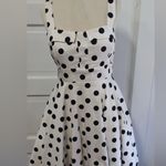 Modcloth iXiA Sundress  Summer Traveling Cupcake Dress Navy & White Polka Dots Photo 11