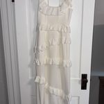 Show Me Your Mumu Greta White Ruffle Maxi Dress Photo 3