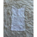 SKIMS Cotton Rib Tank Snow Size Small Photo 4