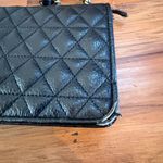 Steve Madden Black Quilted Crossbody Purse Chain Strap Wallet Style Photo 6