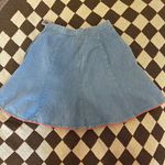 Vintage Denim Mini Skirt Orange Photo 1