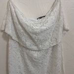 Lulus Lulu’s white lace strapless dress size L Photo 2