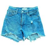 Abercrombie & Fitch The 4” Mom Short High Rise Medium Destroy Distressed Sz 26/2 Photo 2