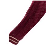 Maurice's vintage L wool blend cardigan burgundy zip front ramie winter preppy Photo 2