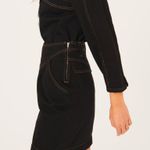 Ba&sh NWT $195 JUPE LANE BLACK DENIM SKIRT - SZ 1 SMALL Photo 2
