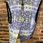 Ali & Kris  Multicolored Snakeskin Sleeveless Keyhole Open Back Top Size Small Photo 4