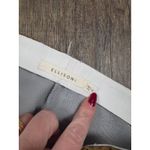 Ellison  Pants Checkered Flare Pants Size Medium Olive/Gray Elastic Waist Photo 3