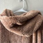 HYFVE Fuzzy Tan Hooded Jacket Size Large Photo 5