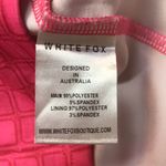 White Fox Boutique White Fox Women’s Barbiecore Retro Hot Pink Square Patterned Mini Bodycon Dress Photo 8