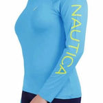 Nautica  Blue Fitted Swim Coverup Photo 0