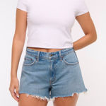 Abercrombie & Fitch Abercrombie 90s relaxed cut off short high rise medium wash denim size 10 30 Photo 0