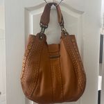 Isabella Fiore Tan Leather Shoulder Bag Brown Photo 3