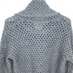 James Perse Open Knit Marina Cowl Neck Sweater Wool Alpaca Blend Grey Size 2 Photo 6
