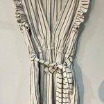 Billabong Stripes White and Black Romper Sz L Photo 0