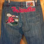 TEENIE WEENIE Embellished Patches Blue Jean Capris EUC 6 Rare HTF Photo 4