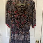 Angie  Multicolored Embellished Ruffled Mini Dress Photo 0