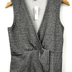 J. Crew‎ Women's Tweed Boucle Peplum Tank Top Stretch Sleeveless Gray Size S New Photo 0