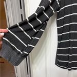 Hazel Women's Size XL Charcoal Grey Striped Waffle Knit Lightweight Sweater Top Gray Photo 4