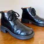 Dr. Martens • vintage 8463 lace up boots black leather square toe made in England Photo 0
