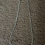 Avon silver colored leaf rhinestone snake chain choker necklace Photo 0