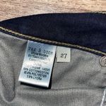 Rag and Bone Rag & Bone Womens Frayed Hem 10-inch Crop Flare Jeans Dark Blue Dune Size 27 Photo 9