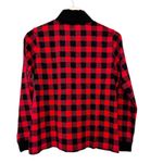 LL Bean Red Black Plaid Turtleneck Sz M Size M Photo 3