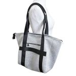 Aimee Kestenberg  Capri Large Tote OS Gray Black Neoprene Travel Shoulder Bag Photo 2