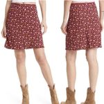 Free People  IRL Floral Mini Skirt Womens Size 4 Plum Combo‎ Photo 2