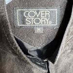 Vintage Cover‎ Story Black Suede Jacket Size M Photo 5