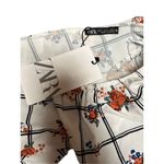 ZARA NWT Floral Windowpane Floral White Ruffle Sleeve Midi Dress Chic Sz S Photo 5