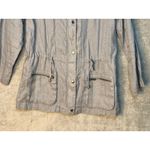 Artisan NY  Linen Jacket Medium Gray Utility Lagenlook Minimalist Outdoorsy Photo 3