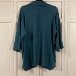 J. Jill Pure Jill teal shark bite cowl neck tunic sweater xs Blue Photo 5